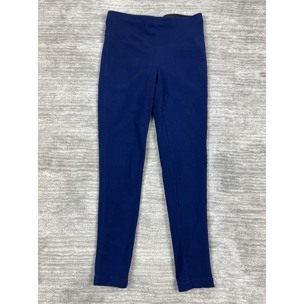 St John's‎ Bay Leggings Womens Small Navy Blue High Rise Cotton Stretch Active